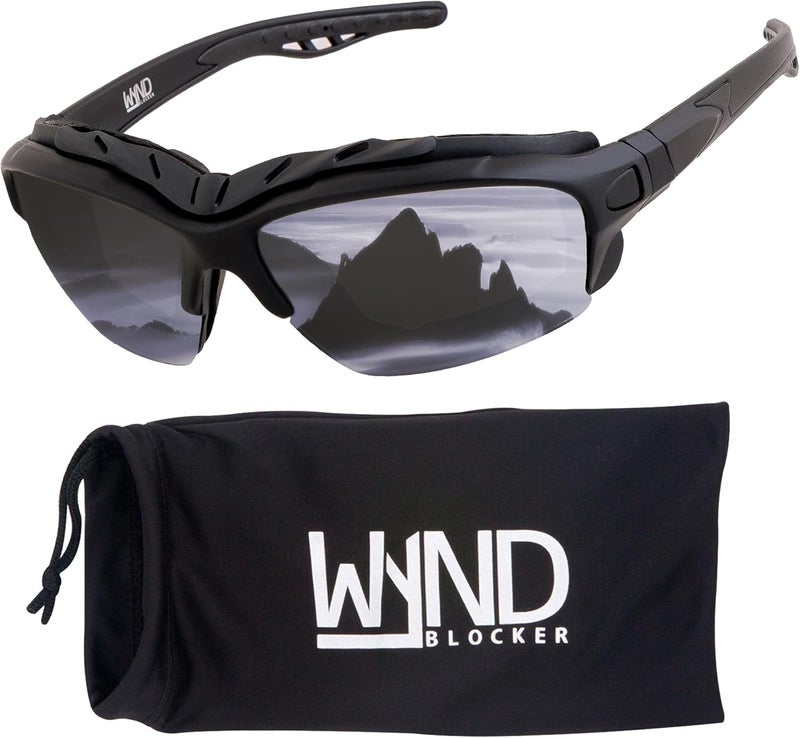 WYND Blocker Calvert Motorcycle Riding Glasses Extreme Sports Wrap Dry Eye Sunglasses (Model 338) - Image 1